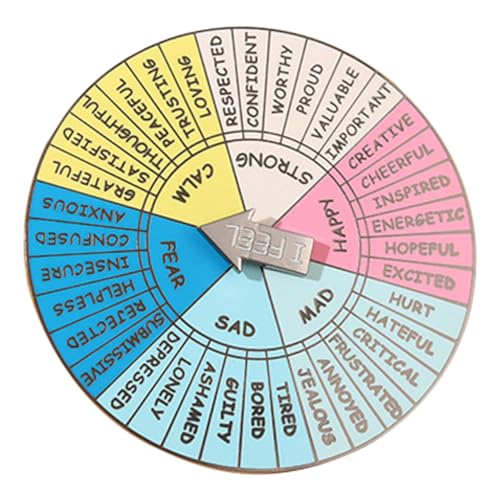 Tofficu Tragbares Gefühlsrad Abzeichen Langlebigem Legierungsmaterial Accessoire für Psychische Gesundheit Kreative Gestaltung von Taschen Rucksäcken von Tofficu