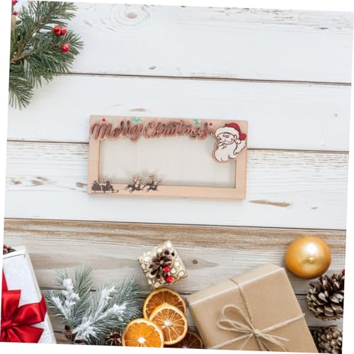 Tofficu Weihnachtlicher Holz Geldhalter Klein Langlebig für Party Dekorationen Festliche Umschlag Geldbörse Geschenkidee von Tofficu