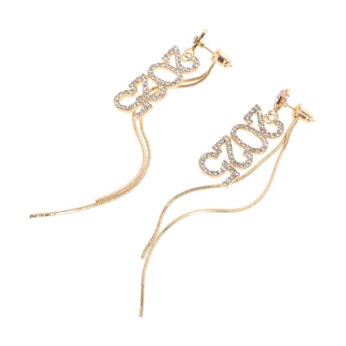 Tofficu Zahlenthemen Ohrringe mit Anhängern Leichte Damenschmuck Einzigartiges Design für Partys und Geschenke von Tofficu