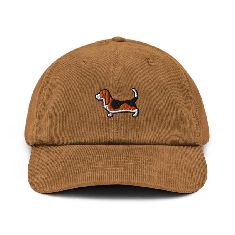 Basset Hound Bestickter Baumwoll-Cord-Hut Verstellbare Passform Basset Hound Bestickter Baumwoll-Cord-Hut Verstellbare Passform von TofuTigerStudio