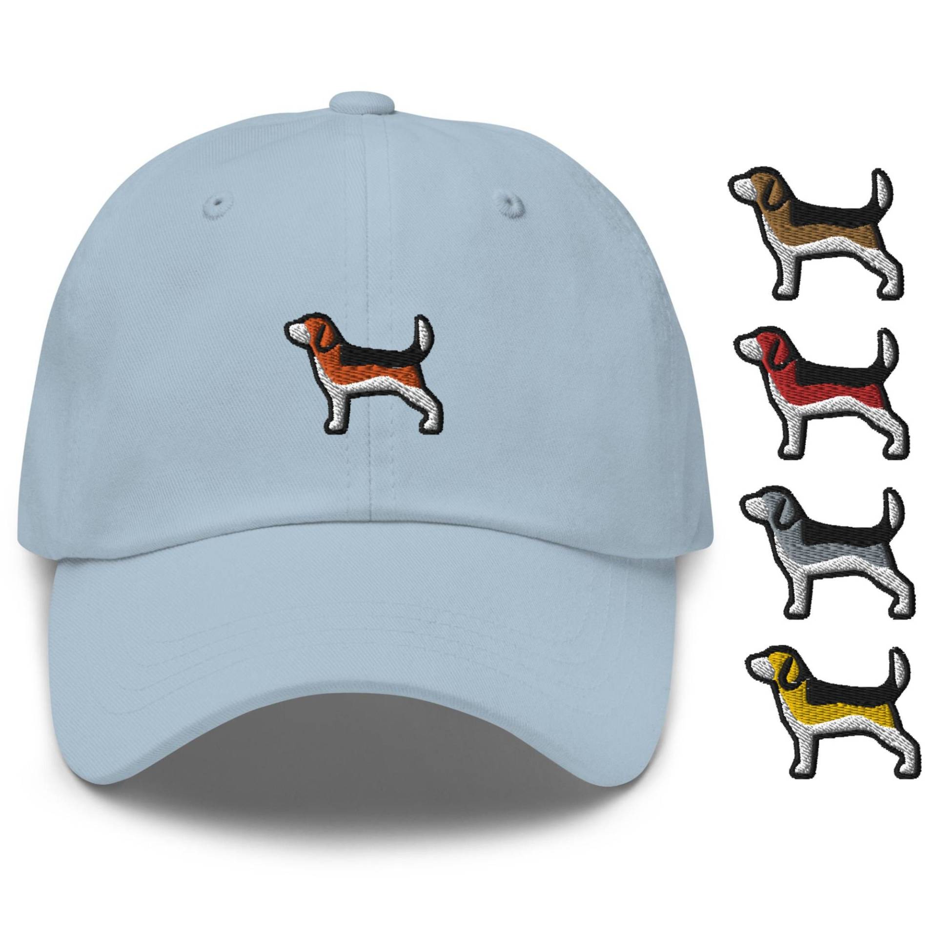 Beagle Bestickte Dad Cap - Trendiges Unstrukturiertes Design Bequemer Chino Baumwollköper in Verschiedenen Farben von TofuTigerStudio