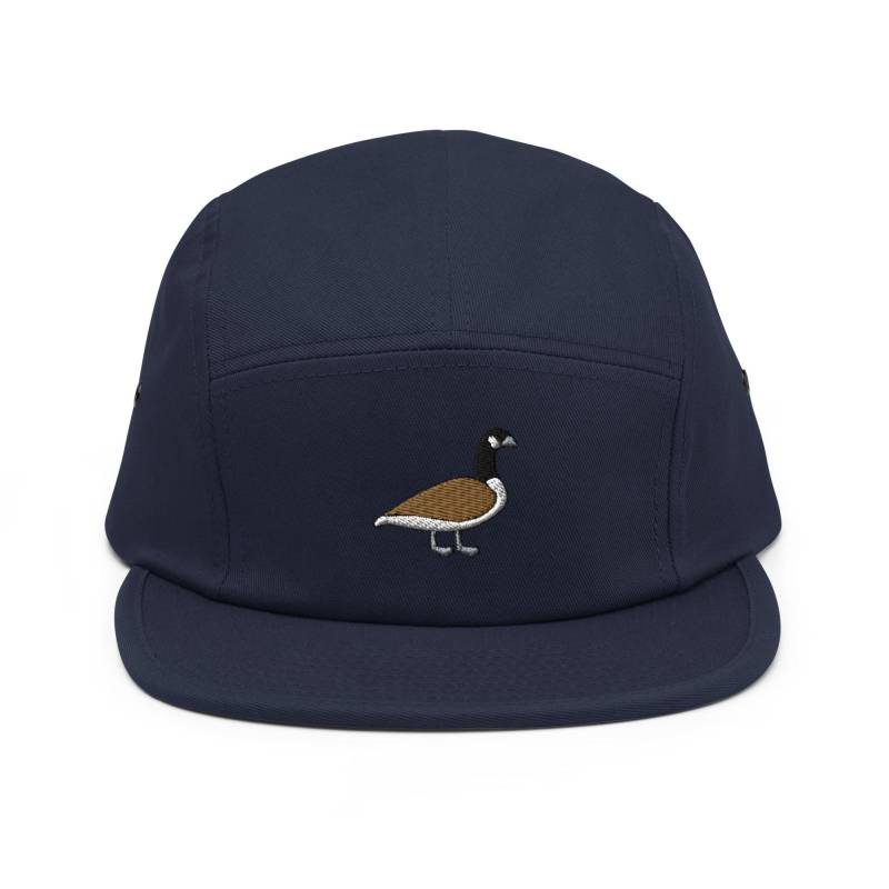 Kanadagans Bestickte 5-Panel Baumwoll-Camper-Cap Verstellbare Passform von TofuTigerStudio