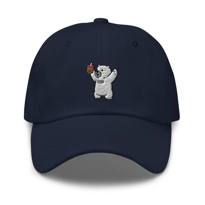 Boba Eisbär Gestickte Dad-Kappe Unisex-Hut Aus Chino-Baumwolltwill von TofuTigerStudio