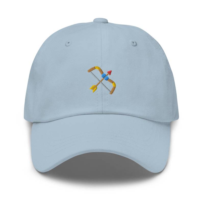 Bogenschießen Pfeil Und Bogen Bestickte Dad Cap Chino Cotton Twill Verstellbare Unisex Mütze von TofuTigerStudio