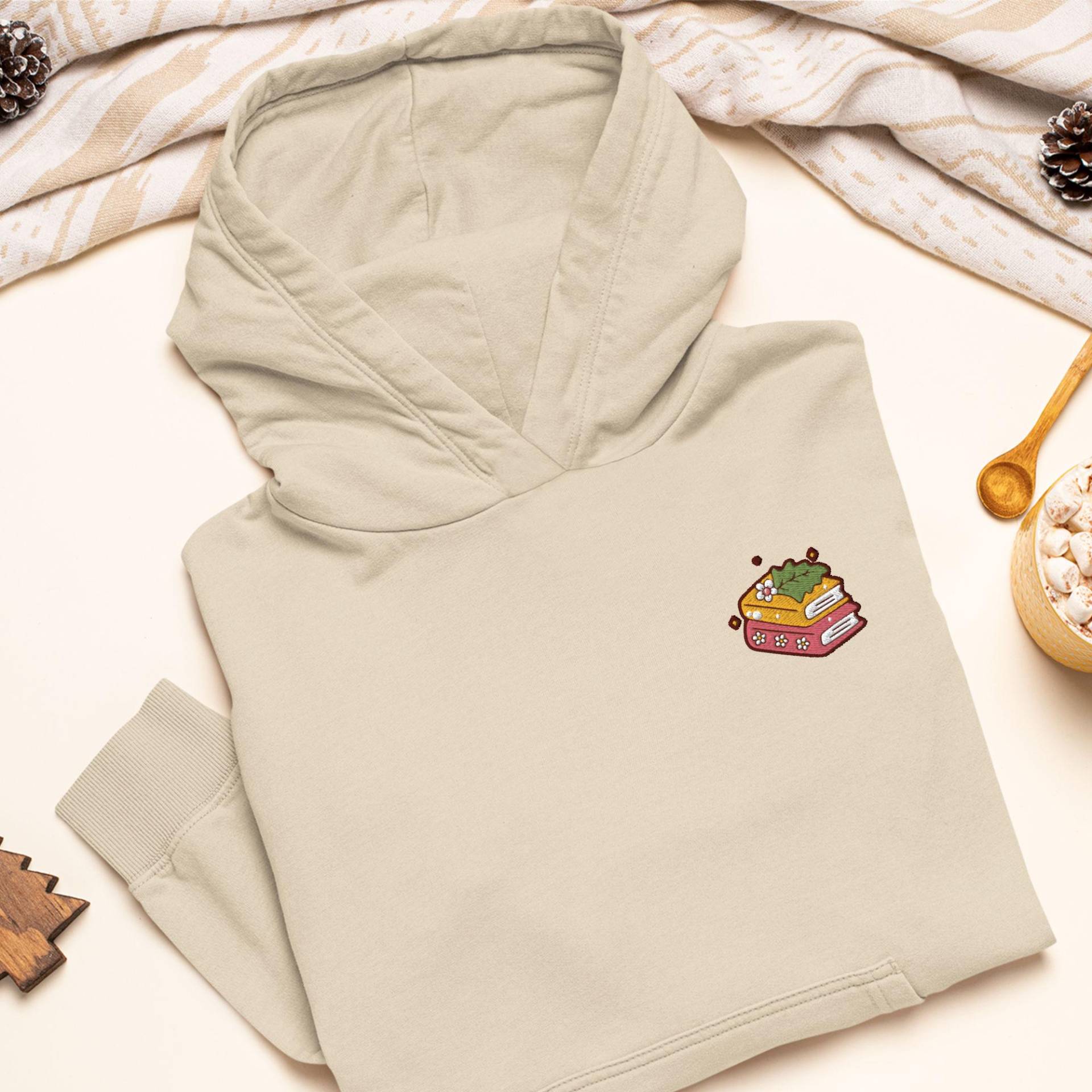 Book Club Bücher Bestickter Hoodie Schwere Mischung Aus Baumwolle Und Polyester, Unisex Fit von TofuTigerStudio