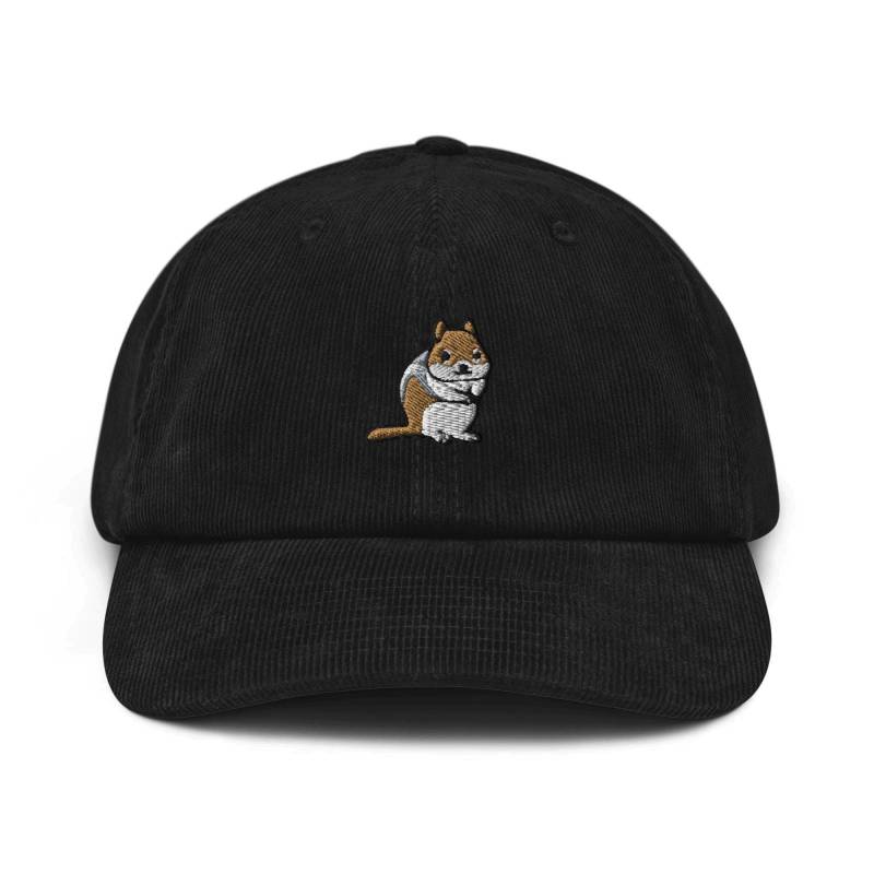 Chipmunk Bestickter Baumwoll-Cordshut Verstellbare Passform Chipmunk Bestickter Baumwoll-Cordshut Verstellbare Passform von TofuTigerStudio