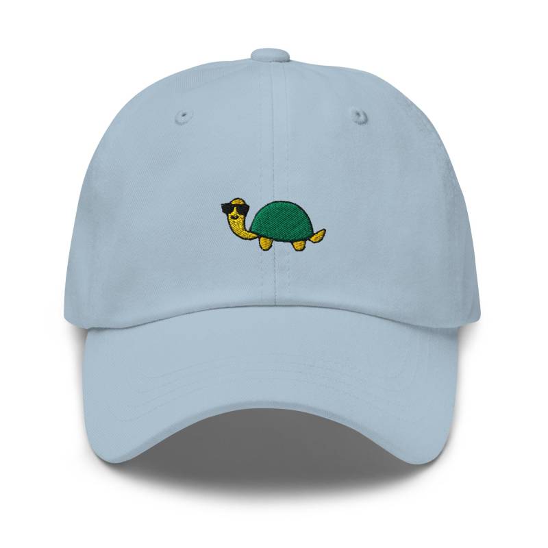 Coole Sonnenbrille Schildkröte Gestickte Dad Cap Verstellbare Unisex Chino Cotton Twill Cap von TofuTigerStudio