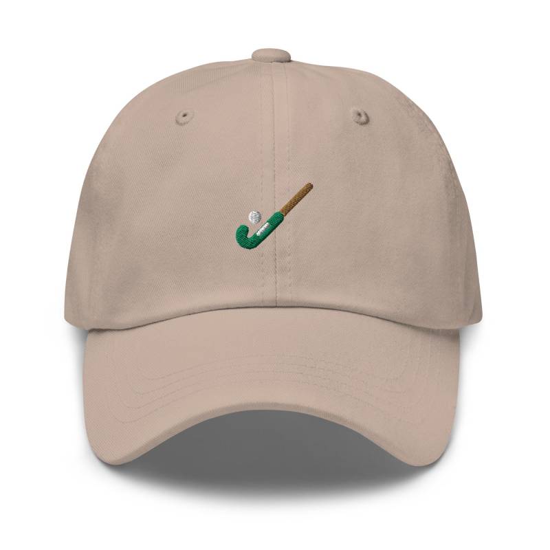 Feldhockey Bestickte Dad Cap Chino Cotton Twill Verstellbare Unisex Mütze von TofuTigerStudio