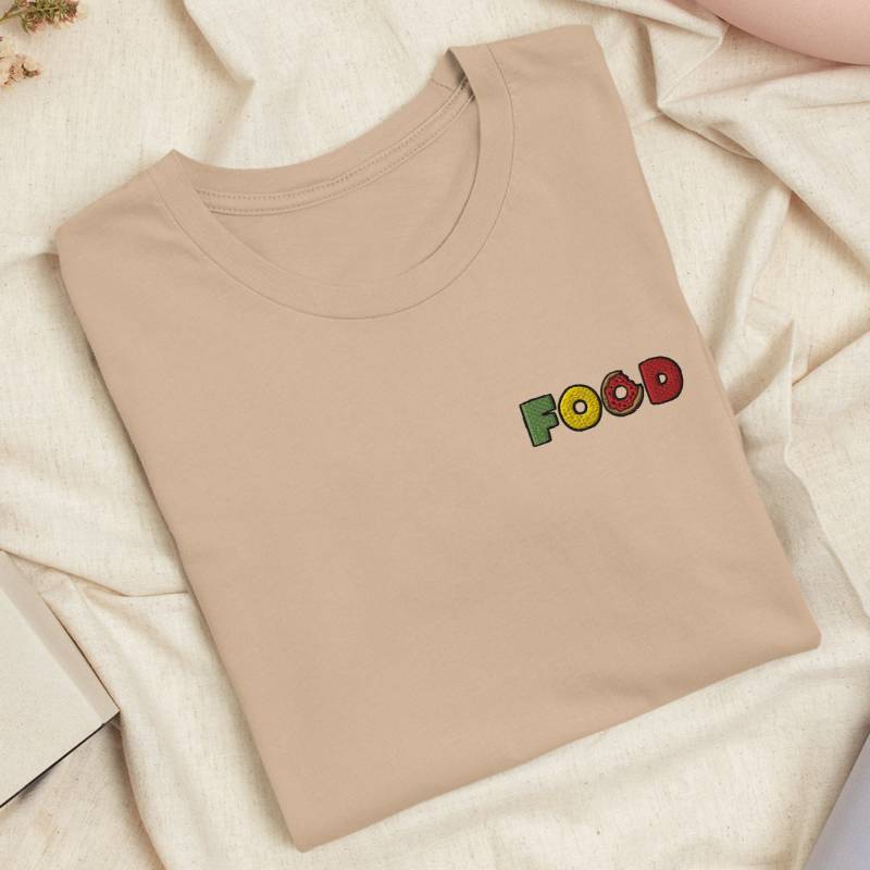 Foodie Food Besticktes T-Shirt Leichte Baumwolle, Unisex-Passform Foodie Food Besticktes T-Shirt Leichte Baumwolle, Unisex-Passform von TofuTigerStudio
