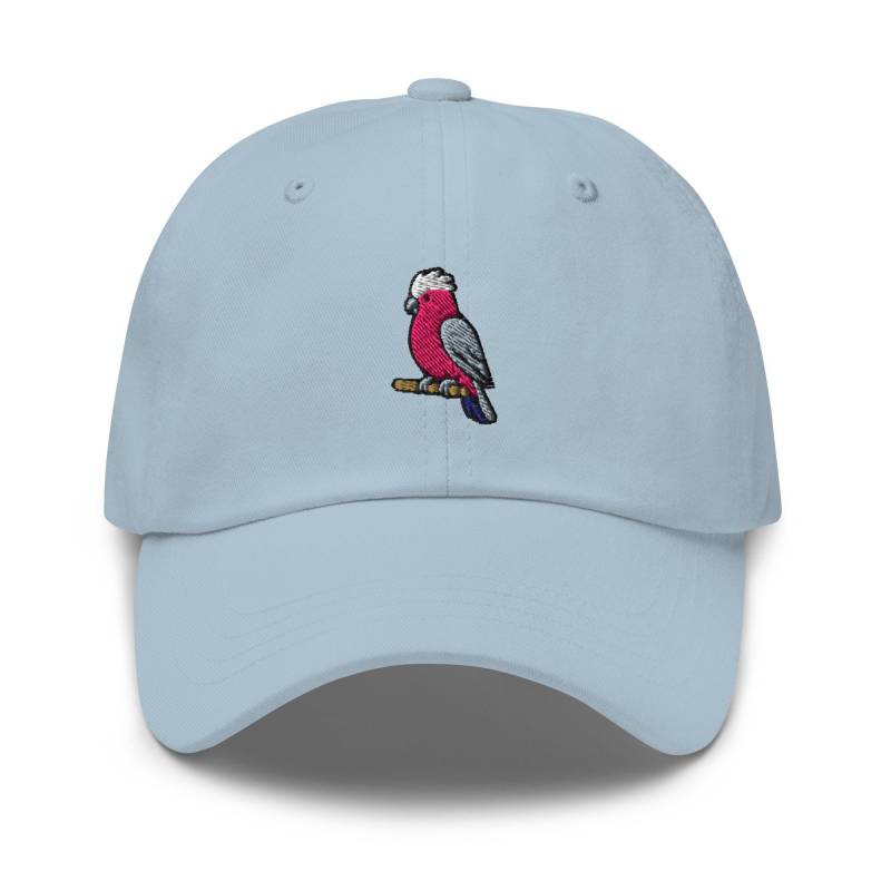 Galah Bestickte Dad-Kappe Verstellbare Unisex-Kappe Aus Chino-Baumwolltwill von TofuTigerStudio