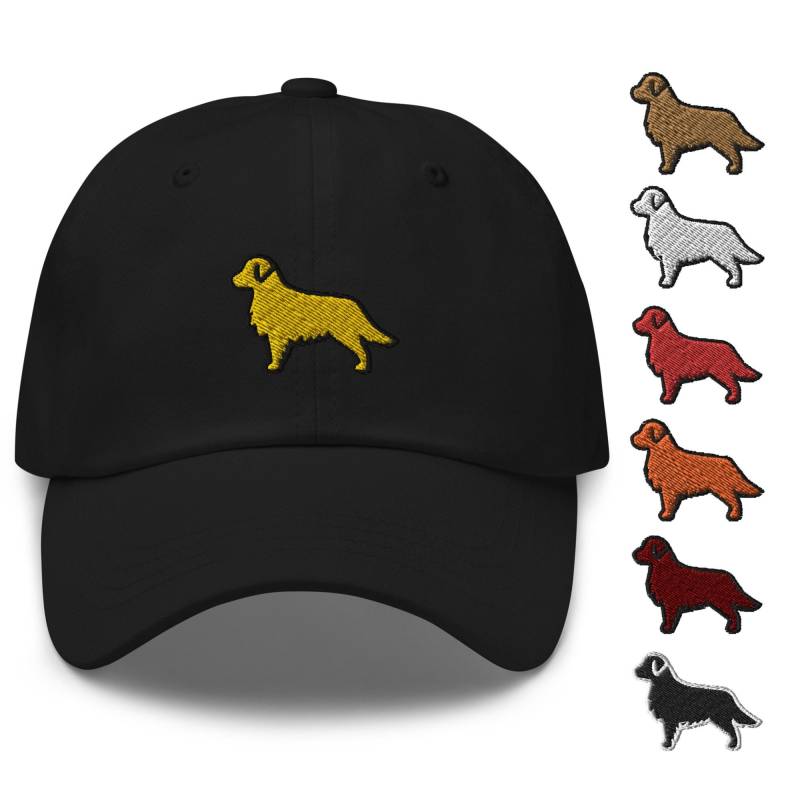 Golden Retriever Gestickte Dad-Kappe Unisex-Kappe Aus Chino-Baumwolltwill von TofuTigerStudio
