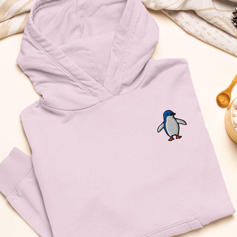 Little Fairy Pinguin Bestickter Hoodie Schwere Mischung Aus Baumwolle Und Polyester, Unisex Fit von TofuTigerStudio