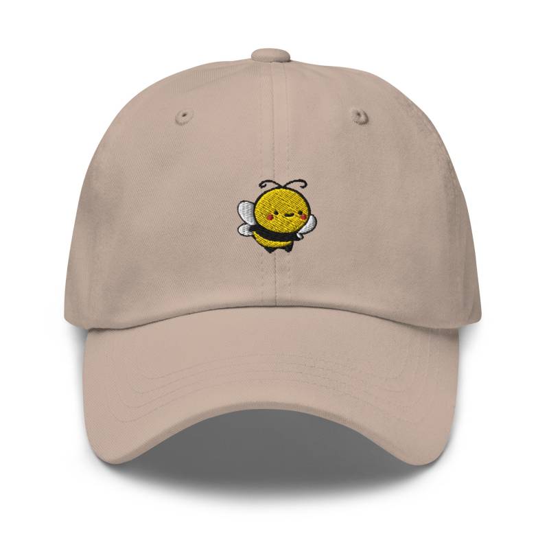 Süße Bienen Bestickte Dad Cap Unisex Kindermütze Aus Chino Cotton Twill von TofuTigerStudio