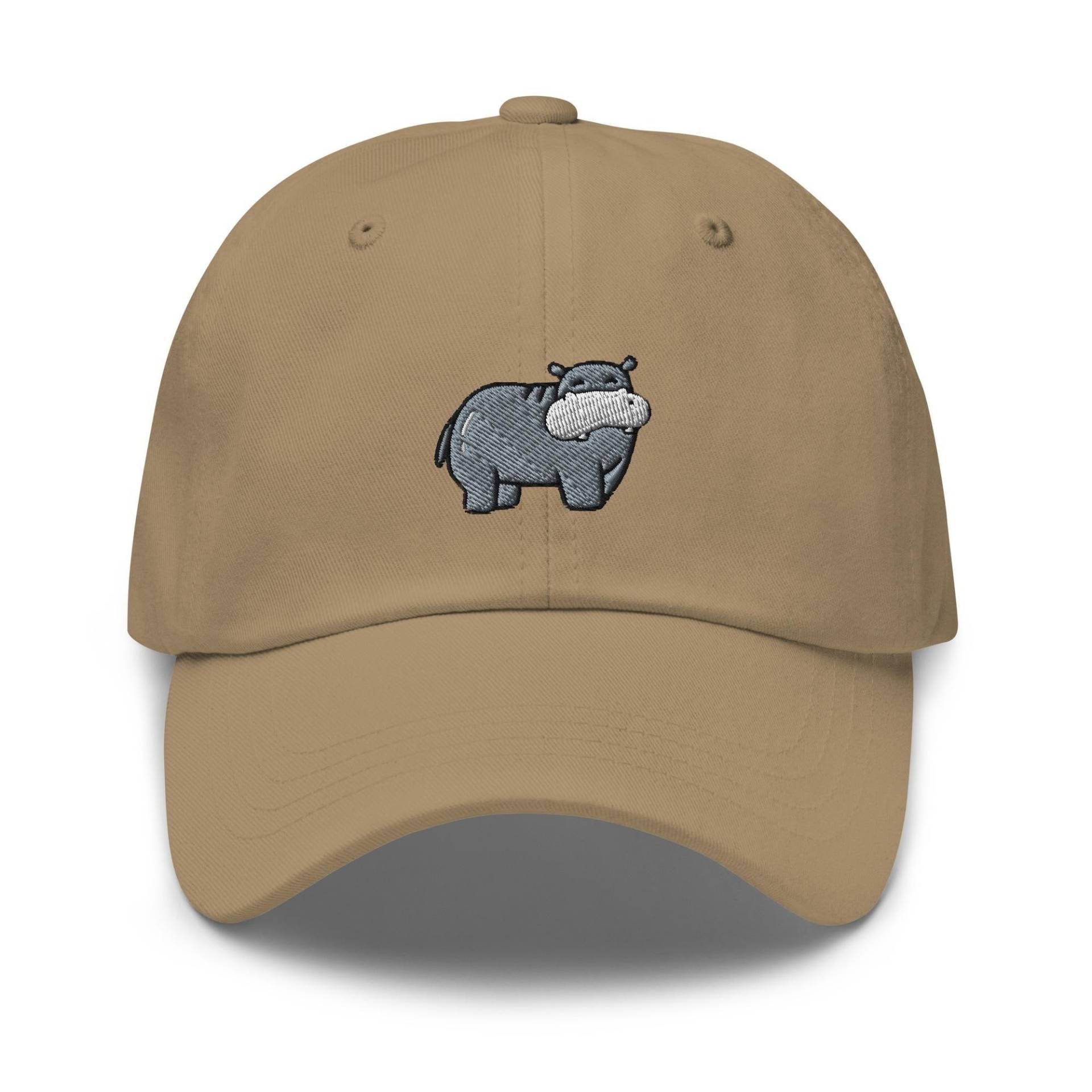 Süße Hippo Dad Cap Chino Cotton Twill Verstellbare Unisex Mütze von TofuTigerStudio
