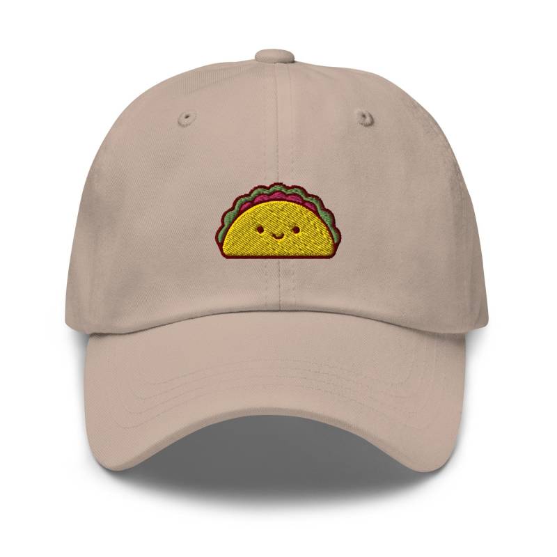 Süße Taco Bestickte Dad-Kappe Verstellbare Unisex-Kappe Aus Chino-Baumwolltwill von TofuTigerStudio