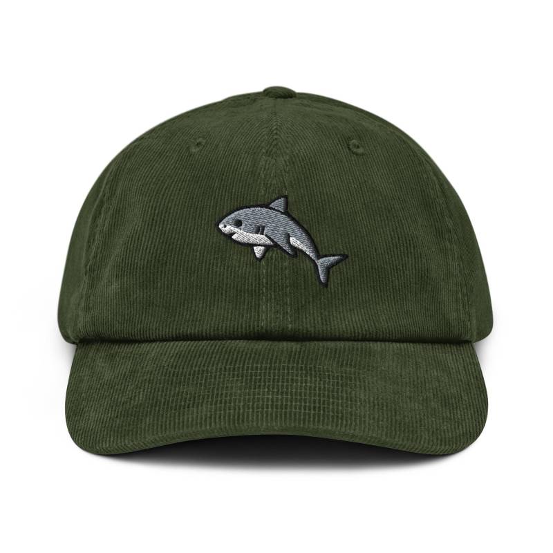 Süßer Baby Hai Bestickter Baumwollcord Hut von TofuTigerStudio