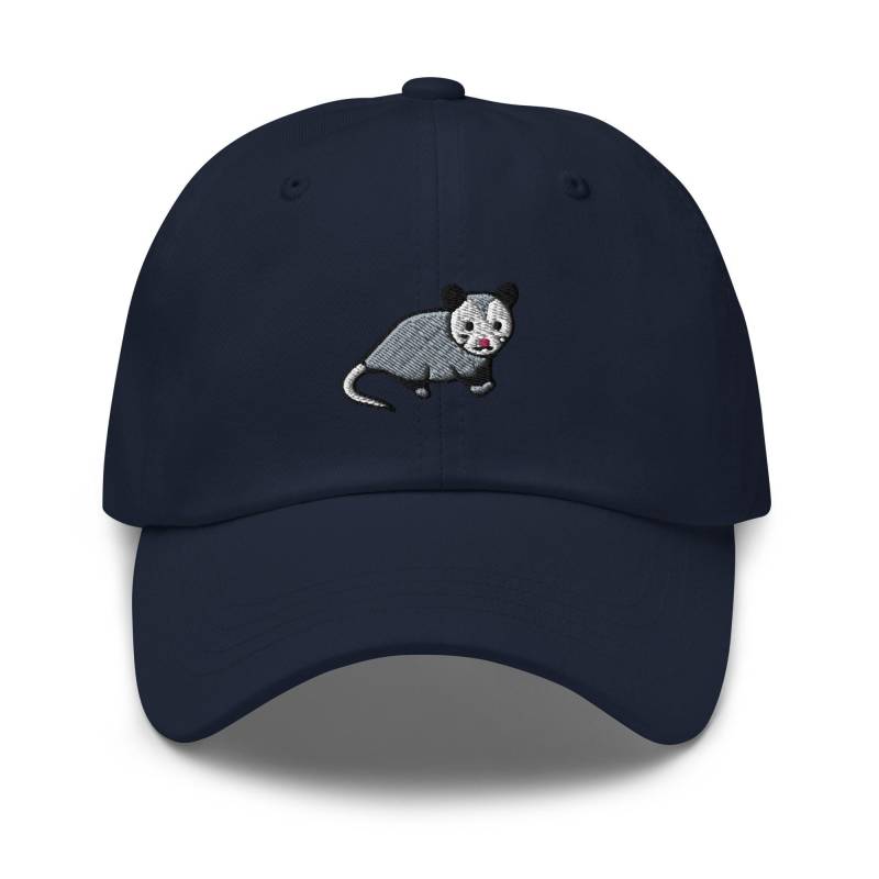 Opossum Gestickte Dad-Kappe Unisex-Hut Aus Chino-Baumwolltwill von TofuTigerStudio