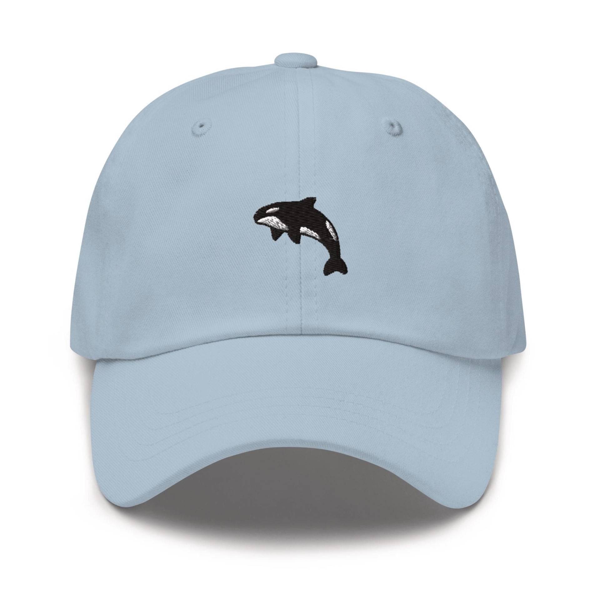 Orca Wal Walfisch Gestickte Dad Cap Chino Cotton Twill Verstellbare Unisex Mütze von TofuTigerStudio