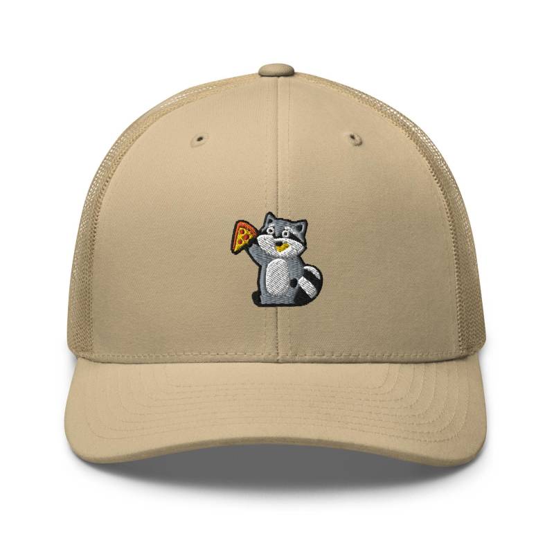 Pizza Waschbär Trucker Hat Strukturierte Retro-Cap Mit Netz-Rückseite von TofuTigerStudio
