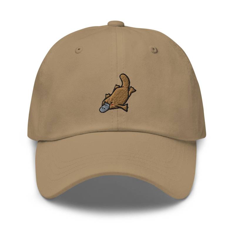 Platypus Bestickte Dad-Kappe Unisex-Kappe Aus Chino-Baumwolltwill von TofuTigerStudio