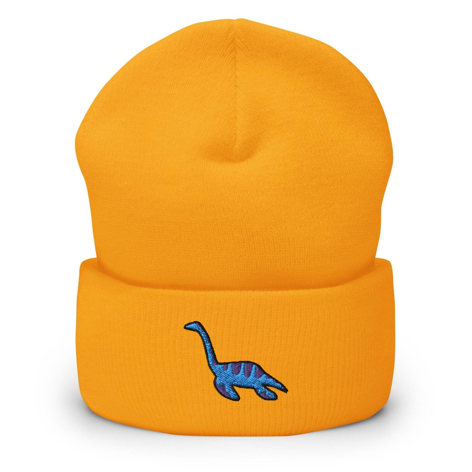 Plesiosaurus Bestickte Beanie - Warme Und Stilvolle Kopfbedeckung in Verschiedenen Farben von TofuTigerStudio