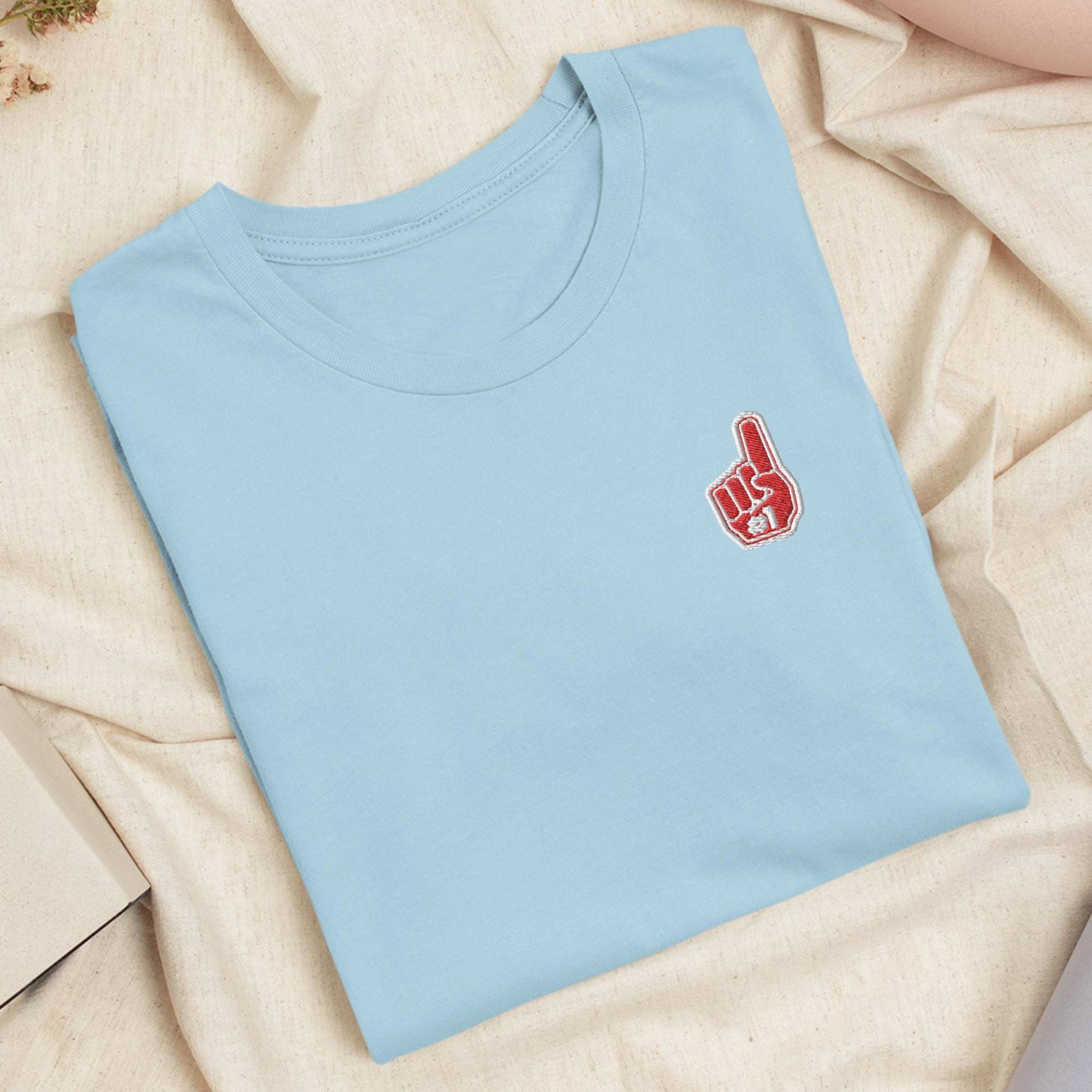 Sport Event Riesenschaum Handbesticktes T-Shirt Leichte Baumwolle, Unisex Fit Sport Event Riesenschaum Handbesticktes T-Shirt Leichte Baumwolle, Unisex Fit von TofuTigerStudio