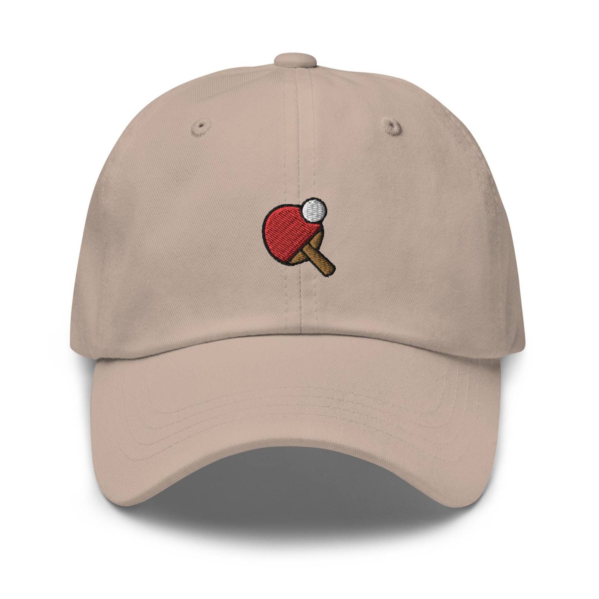 Table Tennis Bestickte Dad Cap Chino Cotton Twill Verstellbare Unisex Mütze von TofuTigerStudio