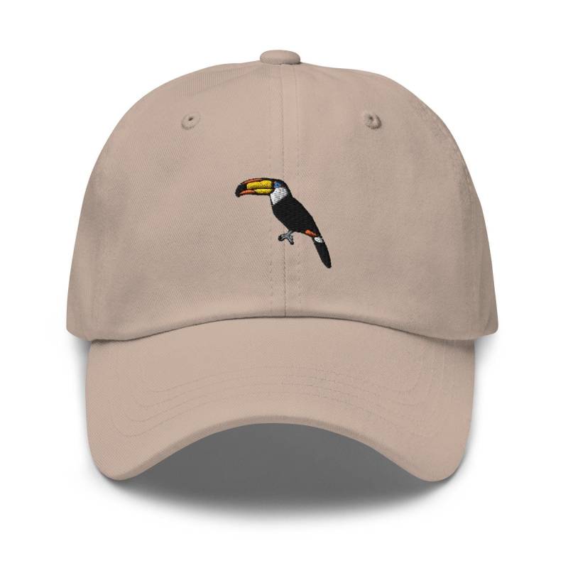 Toco Toucan Gestickte Dad-Kappe Verstellbare Unisex-Mütze Aus Chino-Baumwolltwill von TofuTigerStudio