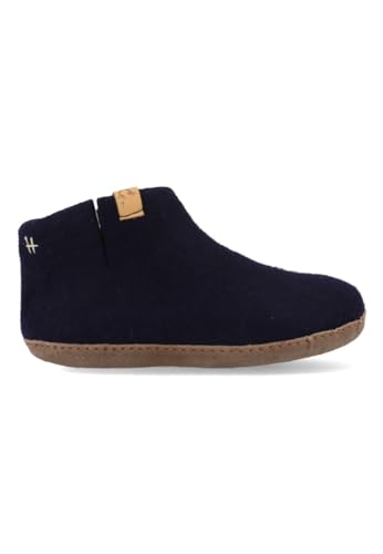 Tofvel Mula Wollfilz-Pantoffel Navy Blue (EU Schuhgrößensystem, Erwachsene, Numerisch, M, 38) von Tofvel