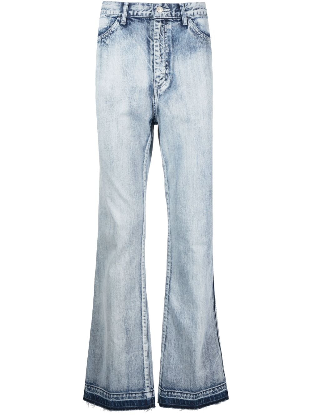 Toga Virilis Gerade Jeans mit Acid-Wash-Effekt - Blau von Toga Virilis