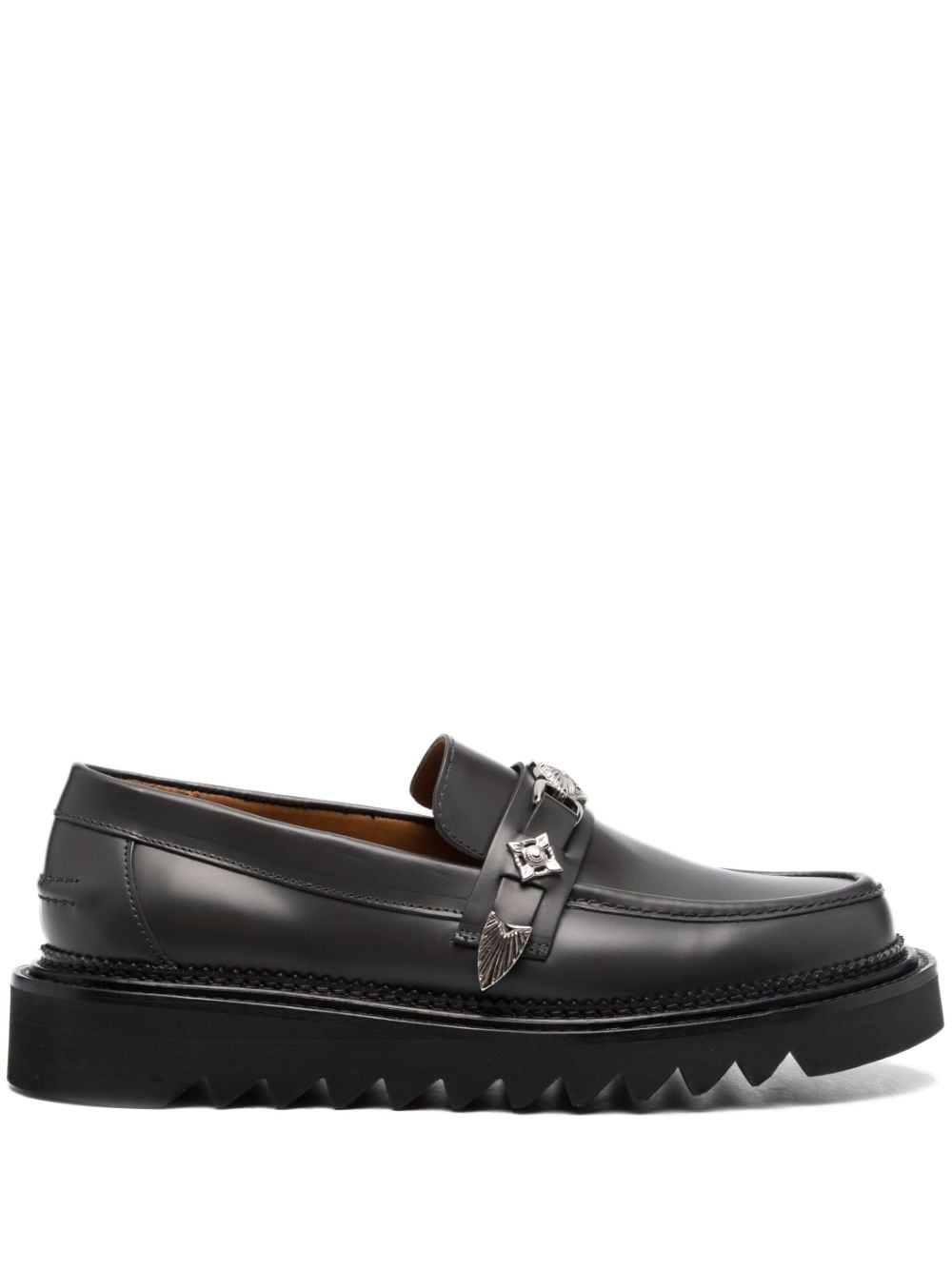 Toga Virilis Loafer mit Logo-Schild - Grau von Toga Virilis