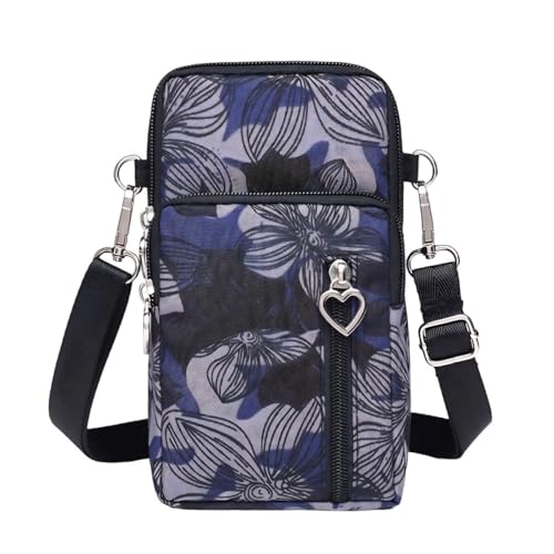 Tohrugue Kleine Handytasche, Damen, Handytasche, kleine Geldbörse für Telefon, Crossbody Tasche, Laufen, Armbag, Tintenblumen Tohrugue Kleine Handytasche, Damen, Handytasche, kleine Geldbörse für Telefon, Crossbody Tasche, Laufen, Armbag, Tintenblumen von Tohrugue