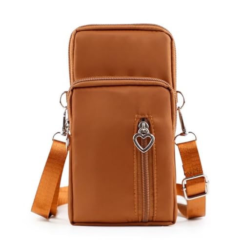 Tohrugue Kleine Handytasche, Damen, Handytasche, kleine Geldbörse für Telefon, Crossbody Tasche, Laufen, Armbag, braun Tohrugue Kleine Handytasche, Damen, Handytasche, kleine Geldbörse für Telefon, Crossbody Tasche, Laufen, Armbag, braun von Tohrugue