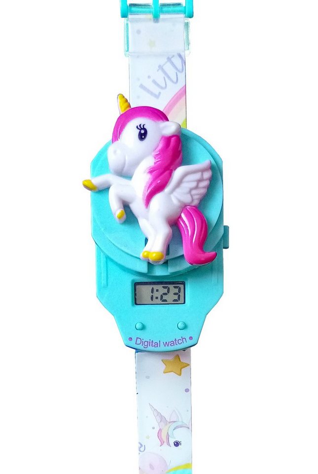 Toi-Toys Quarzuhr Einhorn KINDERUHR Digital Armbanduhr Uhr Watch Kinder 13 (Einhorn), Geschenk Mädchen von Toi-Toys