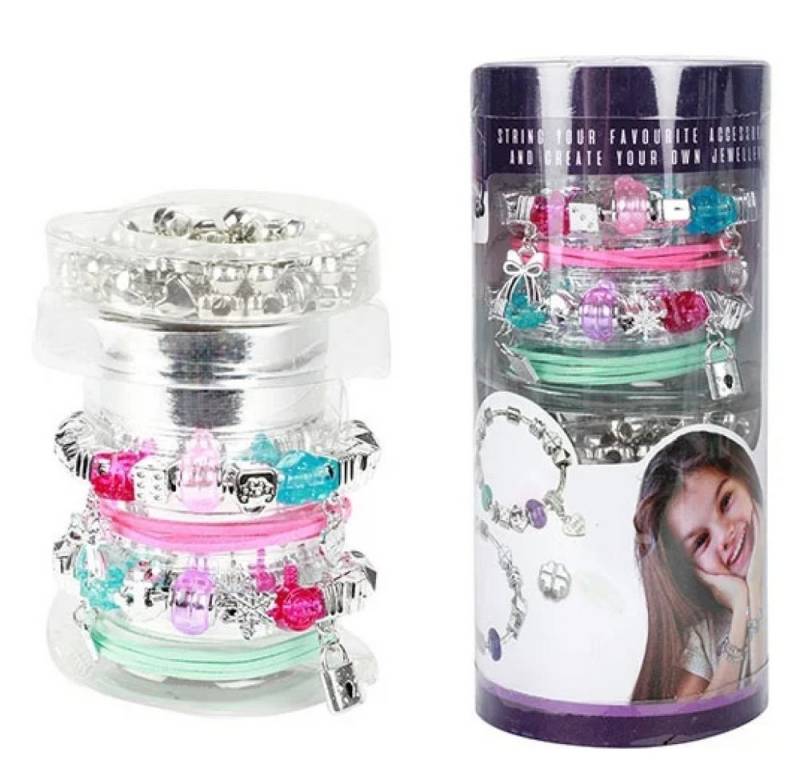 Toi-Toys Armband Set Kinder Armband Set mit Perlen und Schnüre von Toi-Toys