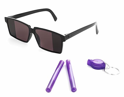 Toi-Toys SPIONAGE-SET für Kinder mit Spiegelbrille 2x Geheimstift UV-Lampe Detektiv Rollenspiel 82 von Toi-Toys