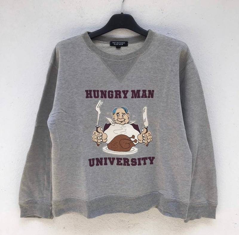 Seltene Vintage Diet Butcher Slim Skin Hungry Man Universität Made in Japan Größe 1 von TokMungVintage
