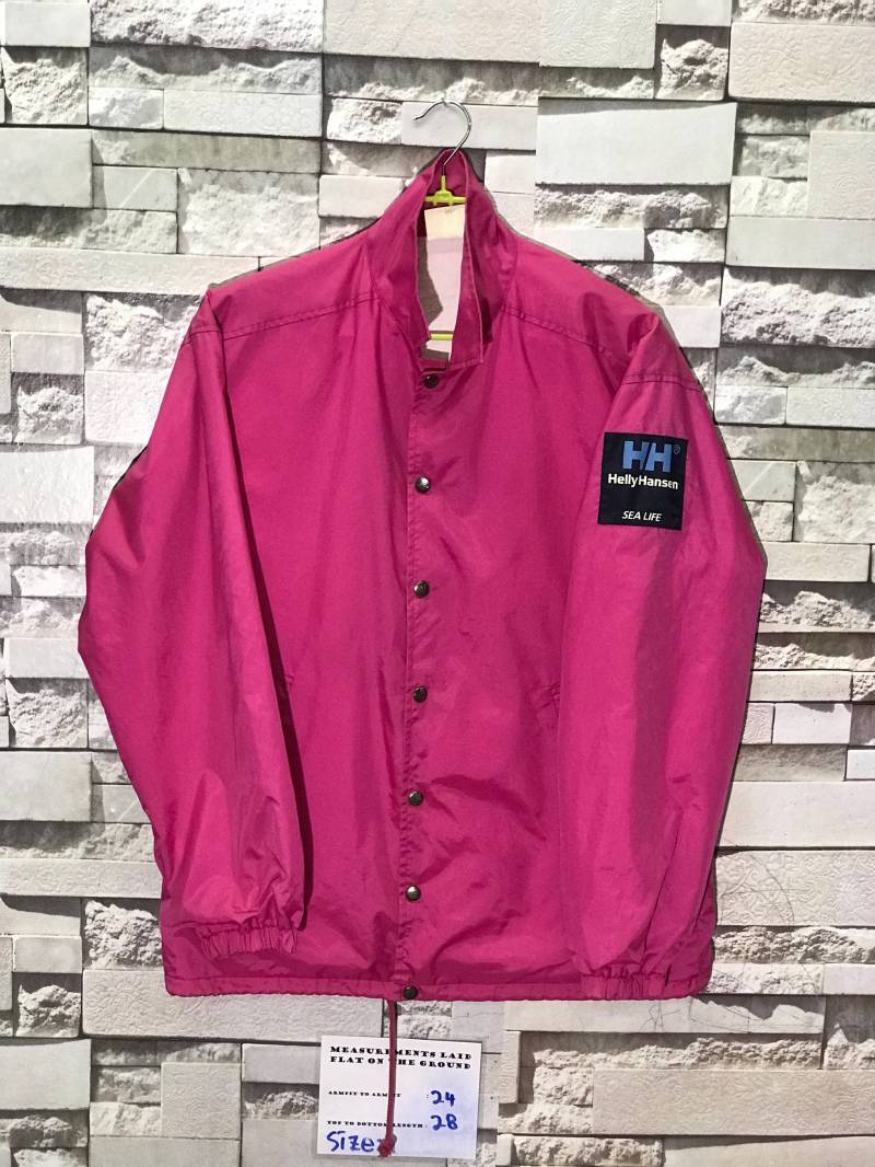 Seltene Vintage Helly Hansen Sea Life Pink Windjacke/Sweatshirt Pullover Großes Logo von TokMungVintage