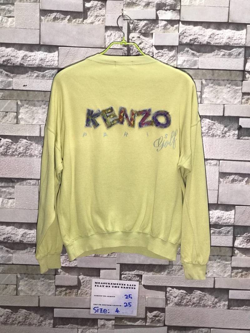 Seltene Vintage Kenzo Paris Golf Sweatshirts Größe 4/Pullover Skate Powell Santa Cru Skateboard Surfen Surfer Jeans Sweats von TokMungVintage