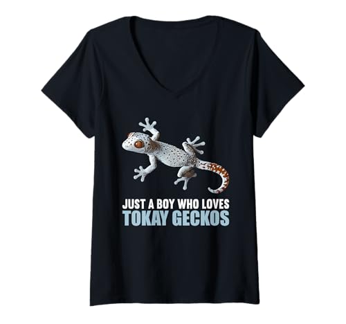 Damen Tokeh Gecko Tokeh T-Shirt mit V-Ausschnitt Damen Tokeh Gecko Tokeh T-Shirt mit V-Ausschnitt von Tokeh Gecko Tokeh Tier Shop