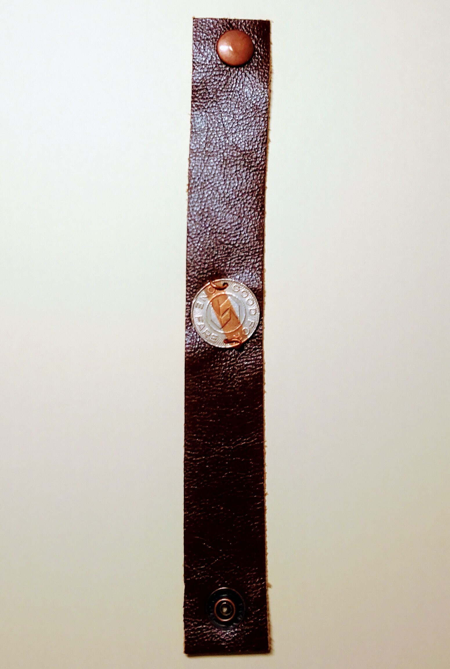 B8Ls -Septa Token Leder Snap Armband B8Ls -Septa Token Leder Snap Armband von TokenOfAffectionShop