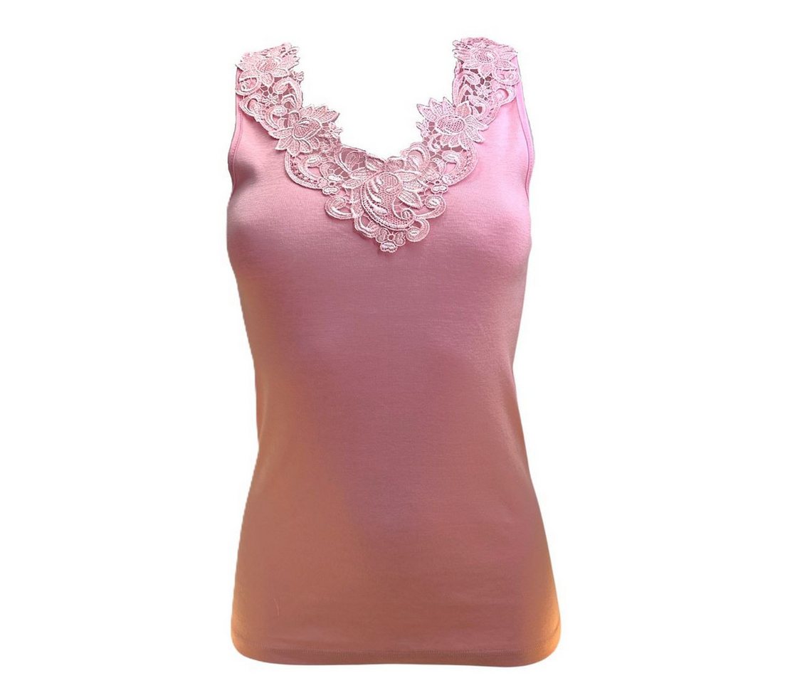 Toker Collection® Achselhemd Damen Unterhemd mit extra breiter Spitze (1 Stück, einzeln gepackt) Spitze in vielen Varianten von Toker Collection®