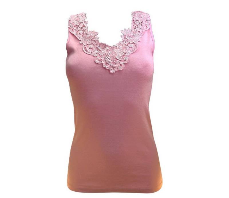 Toker Collection® Achselhemd Damen Unterhemd mit extra breiter Spitze (1 Stück, einzeln gepackt) Spitze in vielen Varianten von Toker Collection®