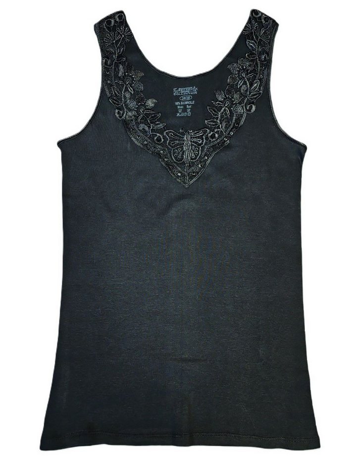 Toker Collection® Achselhemd Damen Unterhemd mit extra breiter Spitze (1 Stück, einzeln gepackt) Spitze in vielen Varianten von Toker Collection®