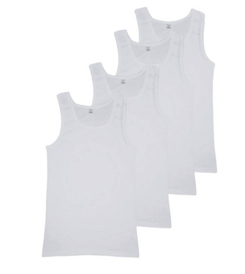 Toker Collection® Achselhemd Herren Unterhemd feinripp, 4er Pack (Packung, 4er Pack) reine Baumwolle Feinripp von Toker Collection®
