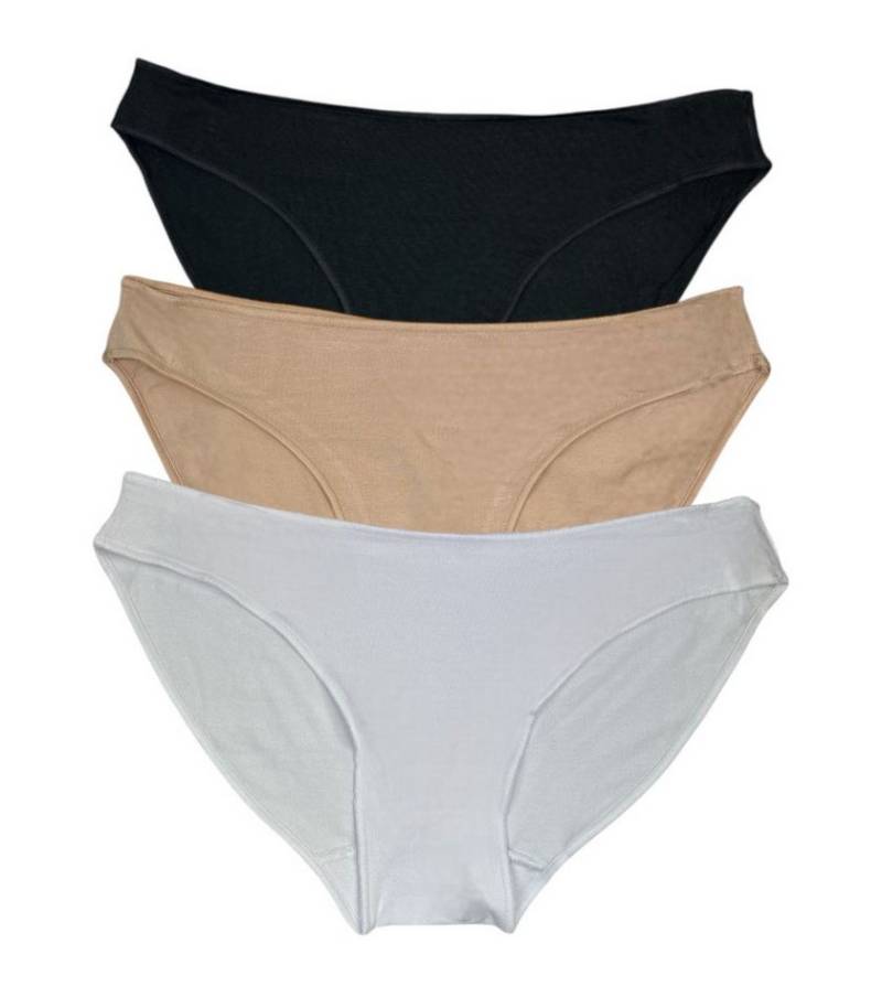 Toker Collection® Bikinislip Bikini, Tangaslip mit Modal im 3er Pack (Sparpackung, 3er Pack) extra niedrig geschnitten von Toker Collection®