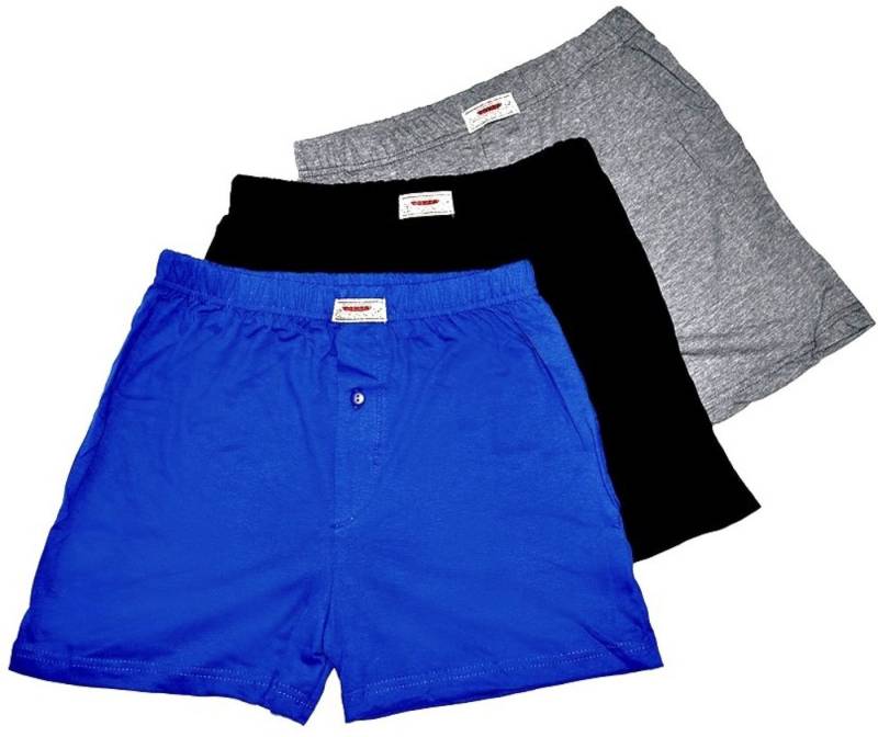 Toker Collection® Boxershorts Herren Boxershort 3er Pack Baumwolle (Spar Packung, 3-er Pack) mit Logo auf dem Taillengummi von Toker Collection®