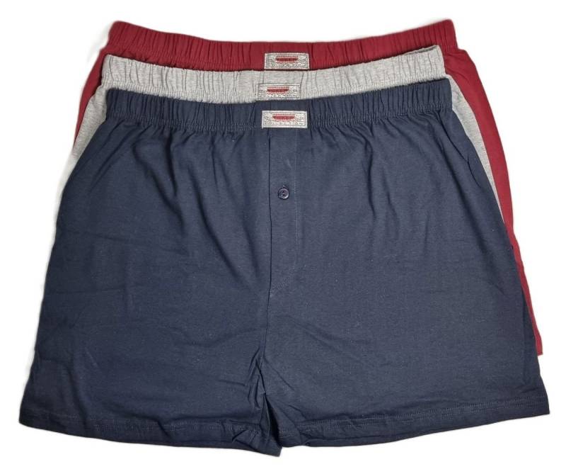 Toker Collection® Boxershorts Herren Boxershort 3er Pack Baumwolle (Spar Packung, 3-er Pack) mit Logo auf dem Taillengummi von Toker Collection®