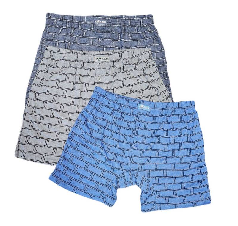 Toker Collection® Boxershorts Herren Boxershort kariert 3er Pack (Sparpack, 3er Pack) von Toker Collection®