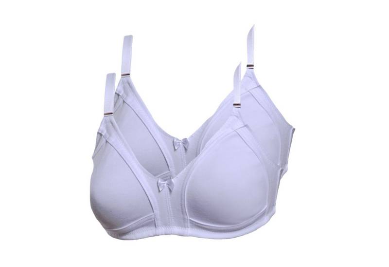 Toker Collection® Bügelloser BH Damen BH ohne Bügel aus weicher Baumwollmischung mit Modal (Sparset, 2er-Pack) ohne Bügel von Toker Collection®